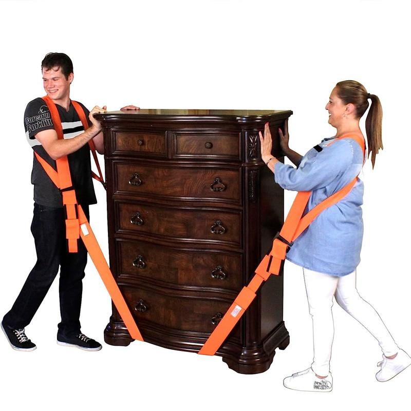 300Kg Furniture Moving Carrying Straps Shoulder Carry Rope Lift Heavy Furniture Transport Belt Ropes Lifting Cord Moving Strap