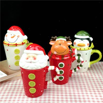 Kreatywna kreskówka świąteczny prezent piękny amerykański kubek ceramiczny kubek na wodę kubek do kawy kubek do mleka