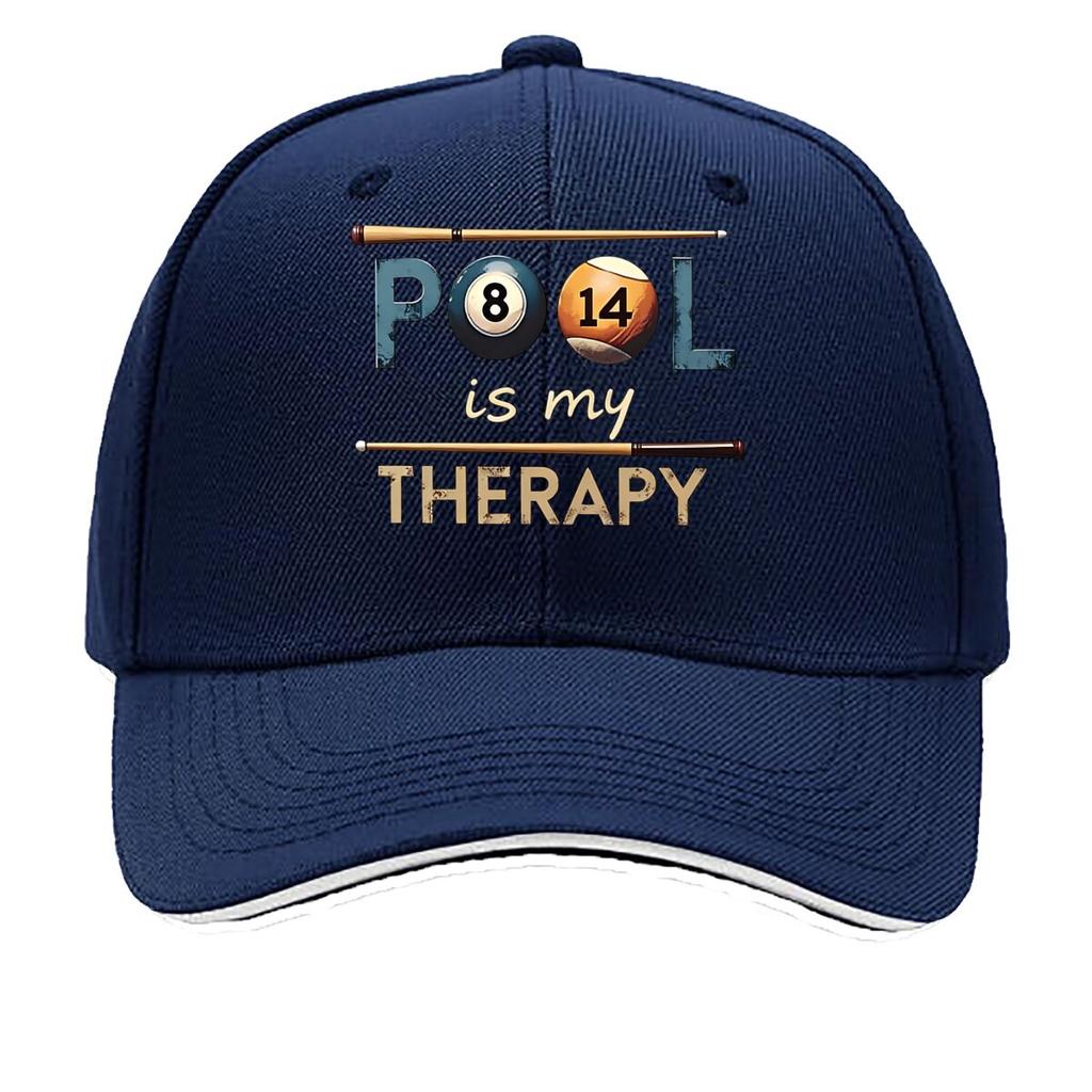 UnisexS Casual Baseball Cap with Pond is My Relax Design Billiard Cue Graphic Fabric Light Sandwich Baseball Cap