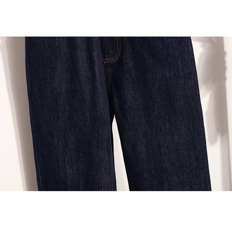 DIMANAF 2026 Plus Size Spring Summer Women Jeans Pants Denim Elastic Waist Oversize Fashion Pants 5XL Blue