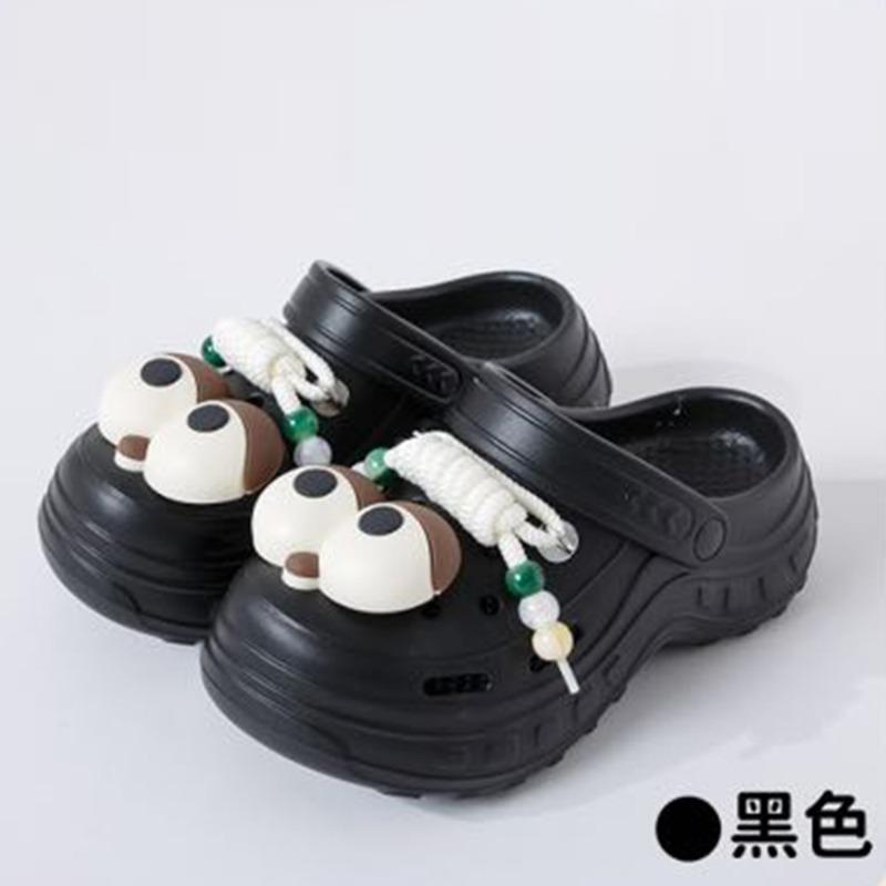 New thick-soled slippers women wear non-slip and wear-resistant cute cartoon eva slippers hole shoes wholesale