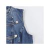 2026 Novo Colete Curto Feminino Moda Verão Top Cropped Jeans Lady Casual Sem Mangas Streetwear Coletes de Cintura Estreita