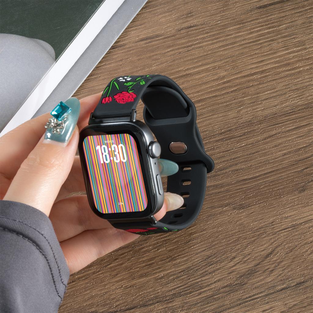 Pasek z grawerowanym wzorem kwiatowym do Huawei Watch Fit 4Pro 4 fit 3 Silikonowy Sportowy Smartwatch do Huawei Watch Fit 2 1 Bransoletka Pasek do zegarka