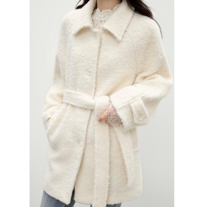 Autumn Water Elegant Lapel Wool Blend Coat