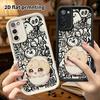 Phone Case: 2D Flat Samsung Galaxy A34 A35 M05 M06 S20 S22 S21 FE Plus 5G Protective Case, Cracked Little Chicken, Christmas and Halloween Gift