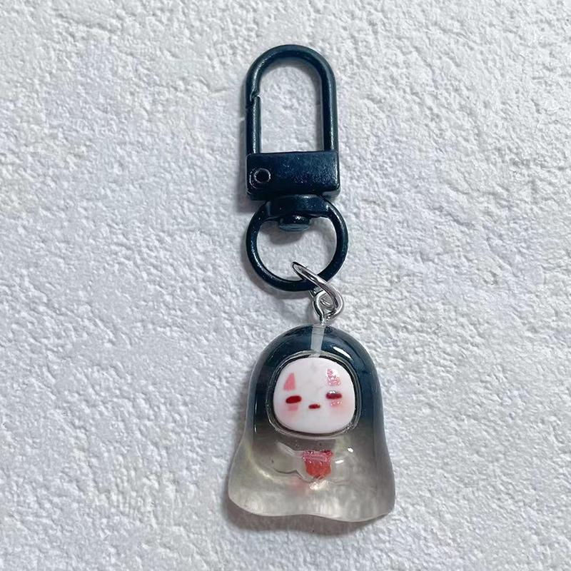 

Милый брелок из смолы на Хэллоуин для женщин, брелок для сумки, подвеска для автомобиля, коробка для Airpods, аксессуары для ключей, детские подарки