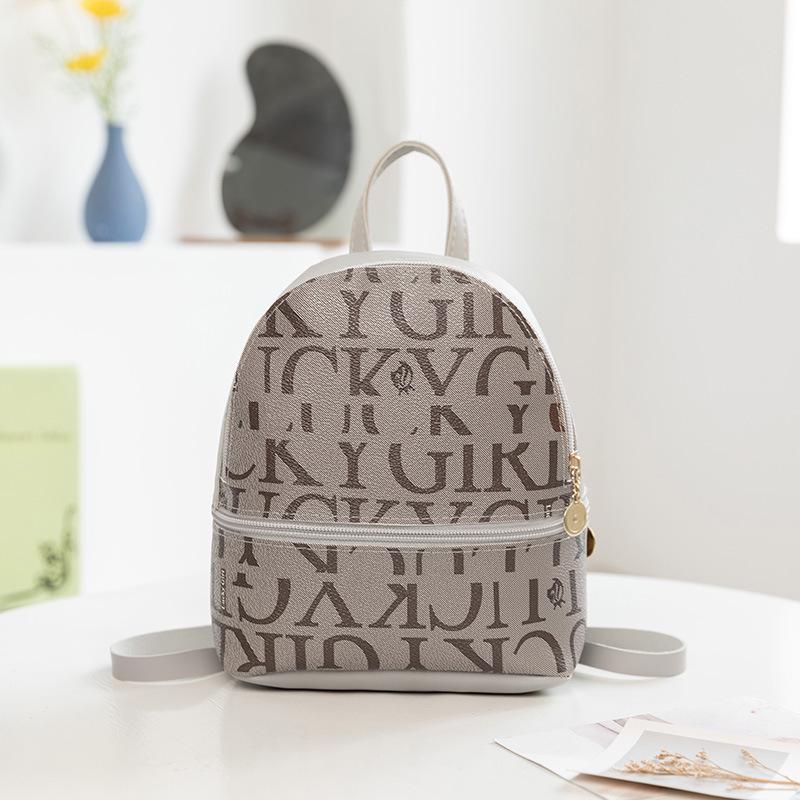 2023 Trendy Printed Women's Small Backpack & Shoulder Bag with Coin Purse