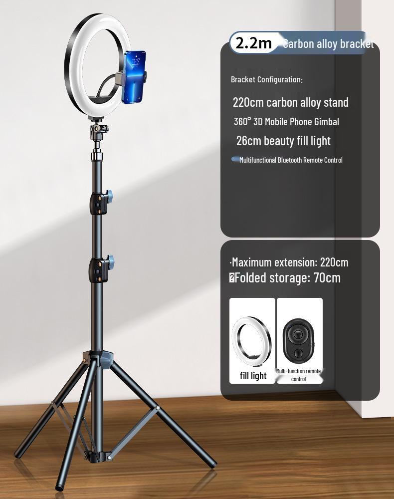 Dual-Phone Multifunctional Selfie Stick & Tripod for Live Streaming