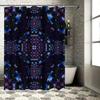 Stylish Blue Purple Geometric Shower Curtain Bath Decor for Home Bathroom