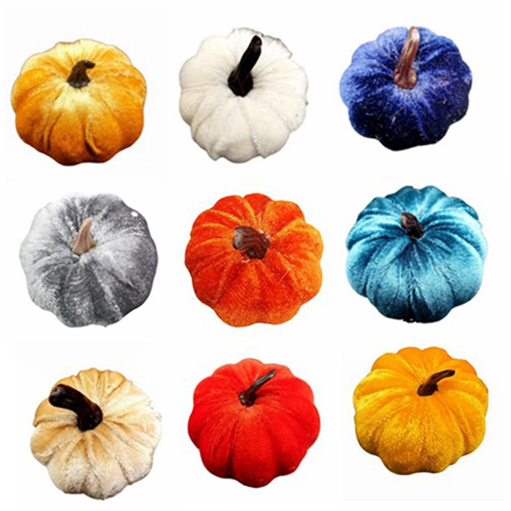 Fake Pumpkins Ornaments Home Party Vintage Style Pumpkins Props Ornaments For Fall Winter Decoer