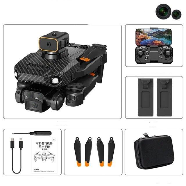 Nieuwe P8 Pro Borstelloze Drone Obstakel Vermijding ESC Dubbele HD Camera WIFI FPV Opvouwbare Quadcopter Cadeau Speelgoed voor Kinderen