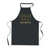Kitchen Apron - Krav Maga - Black - Durable Cotton - Breton Print