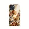 Realistic Floral Print Pattern 2-in-1 Phone Case Suitable for iPhone 17 16 15 14 13 12 11 Pro/Max/Plus Anti Drop and Shockproof
