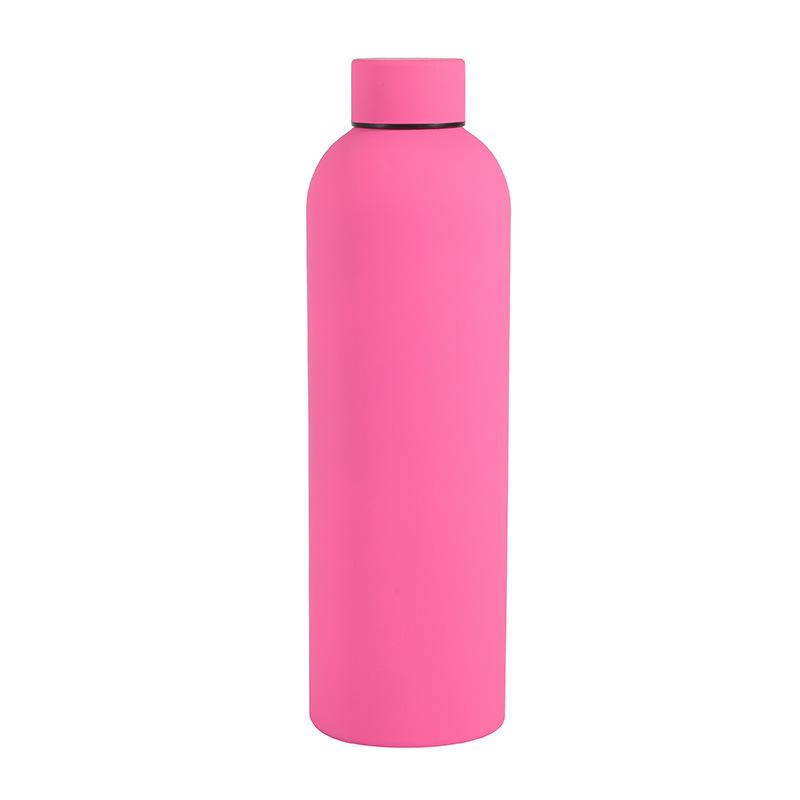 750ml Frosted Stainless Steel Sports Thermos Bottle with Narrow Mouth
