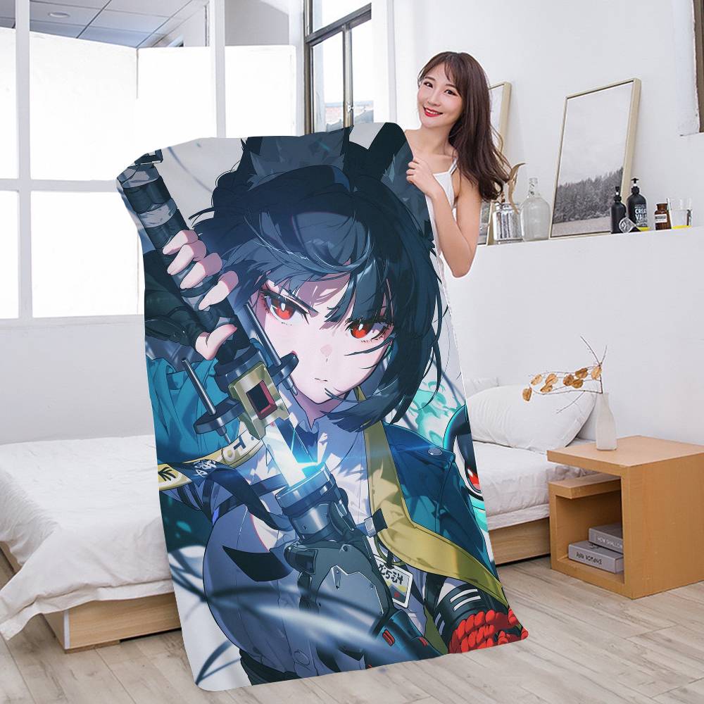 Z-Zenlesss Zone Zero H-Hoshimis M-Miyabis Microfiber Printed Beach Towel Mountain Climbing Yoga Beach Swimming Running Absorbent Soft