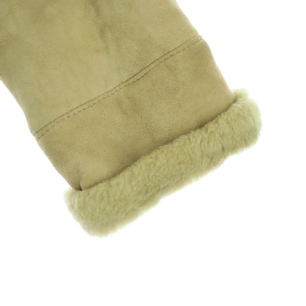 FIGARO Made in Bulgaria Long sleeve Mouton coat L Brown sheep fur Women Used