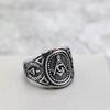 Vintage Solid Stainless Steel Mens Masonic Ring Personalized Band