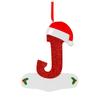 Creative Christmas Tree Decorations Unique Acrylic 26 Letters Alphabet Shaped Hanging Ornaments for Home and Car