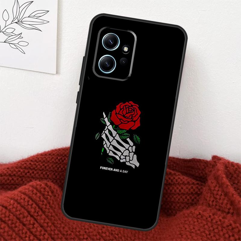 

Skeleton Hand Rose Gothic Case For Xiaomi Redmi Note 14 10 11 12 13 15 Pro Plus Cover For Redmi 15 15C 13C 12C 10C 14C Redmi 15C 4G