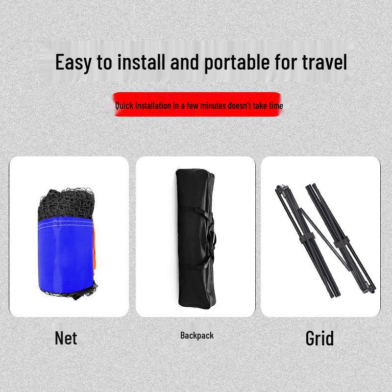 Portable Lightweight Pickleball Net Stand for Indoor/Outdoor Use, Easy Assembly