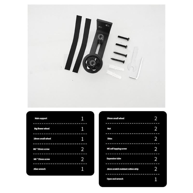 2set Sliding Barn Door Bottom Adjustable Floor Guide Wall Mounted Stay Roller Guides Barn Door Hardware Easy To Install