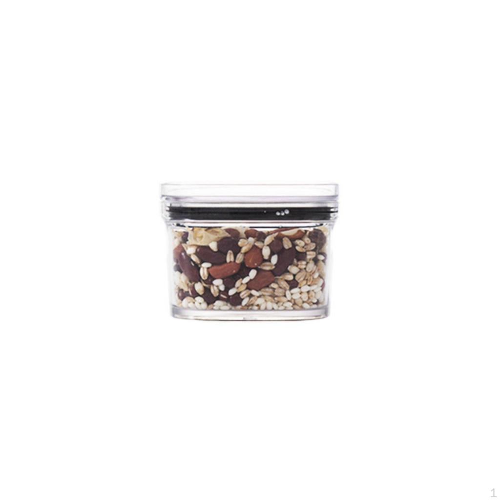 Clear Canister HumidityResistant Dry Food Storage Goods Jar for