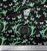 Soimoi Green Japan Crepe Satin Fabric Insect|Dream Catcher & Reindeer Face Animal Fabric Prints by Yard 42 Inch