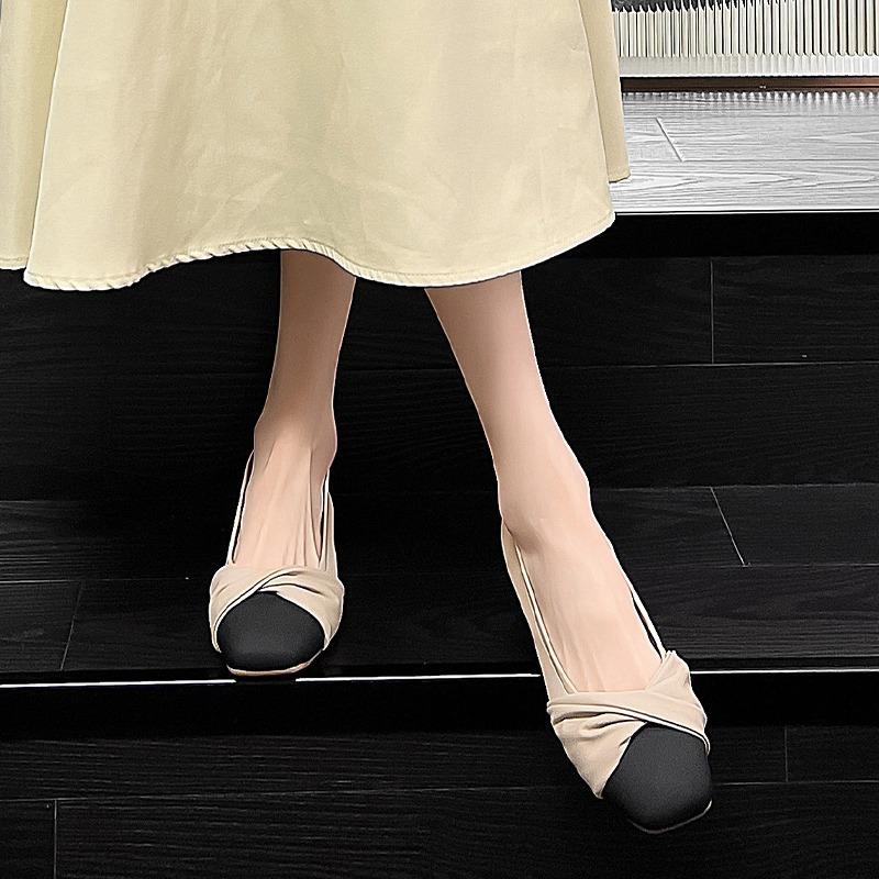 Shallow Flat-soled Single Shoes Women's Spring and Summer Super Soft Comfortable Doudou Shoes New One-pedal Lazy Shoes