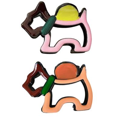 Cute Animal Design Hair Clip Practical Acrylic Hairpin Stylish Hairpin Hair Decoraion Hair Claw For Girls Daily Use