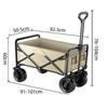 APO023 Luxury Folding Camping Wagon with Tank Wheels