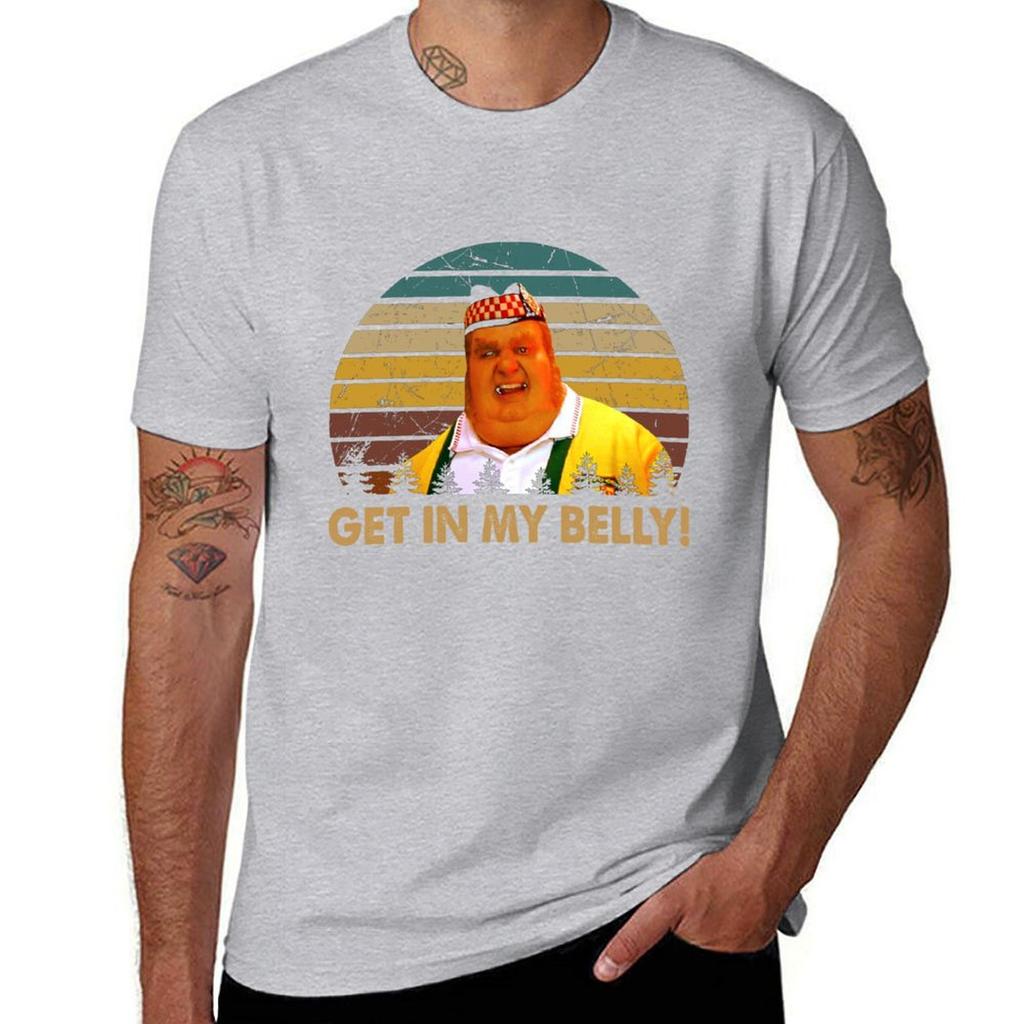 Fat Bastard character get in my belly poster T-Shirt shirts graphic tee hippie clothes mens cotton t shirts