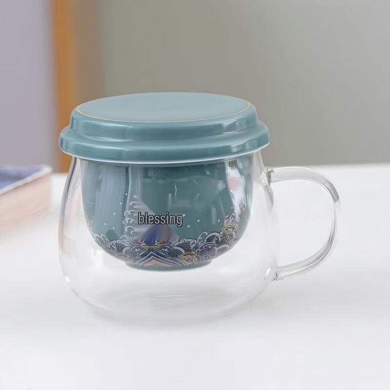 Shangqi Glass Tea Infuser Mug with Ceramic Liner