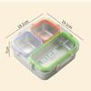 Thermal Insulation Bento Box 304 Stainless Steel Food Container Divided Lunch Box  For Meal Prep