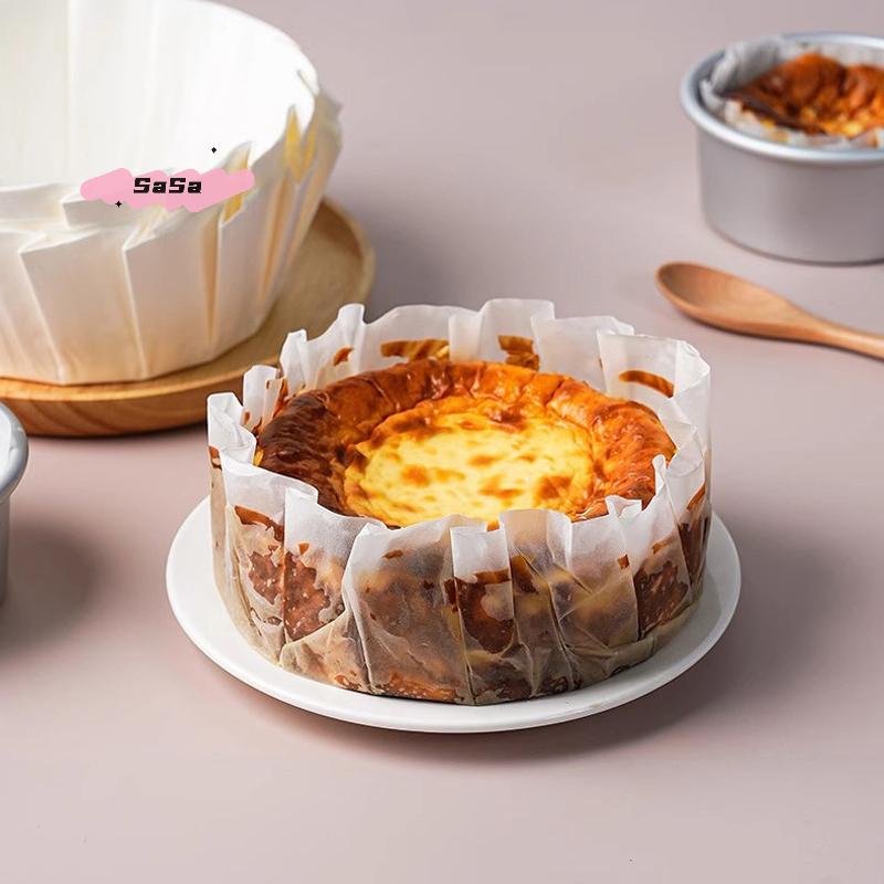 50 ks Různé velikosti Nepřehýbací košíčky na muffiny 3,5-8 palců Nepromastitelné pekáčkové košíčky pro svatební párty Formička na muffiny Koláčový papírový obal