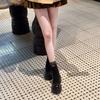 Retro buty Martin damskie 2025 jesień i zima nowe brytyjski styl mały mężczyzna gruba podeszwa casual moda wszechstronne gruby obcas krótkie buty