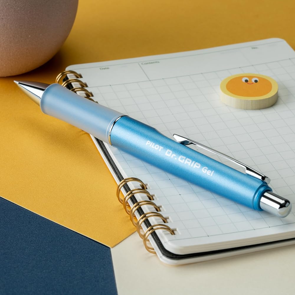 Pilot Dr. Grip Gel Ink Ballpoint Pen Limited Edition 0.7mm Fine Point Ice Blue Barrel