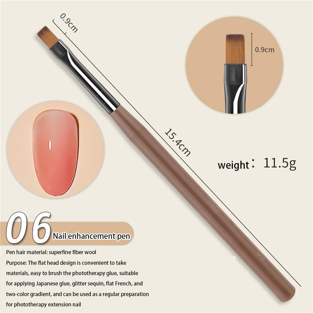 French Stripe Nail Art Liner Pinselspitzen Ultradünner Strichzeichnungsstift UV-Gel Malpinsel Maniküre-Werkzeuge