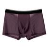 4/5pcs Men's Solid Color Mesh Boxer Briefs with 3D U-Convex Design