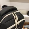 Women Contrast Color Stitching Backpack High School Students Schoolbag Men Large Capacity Backpack