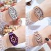 Vintage Quartz Ladies Watch With Steel Band And Water Resistance For Casual Wear