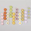 Multi-color Cross-stitch Flower Pushpins - Creative Fabric Flower Thumbtacks for Decoration