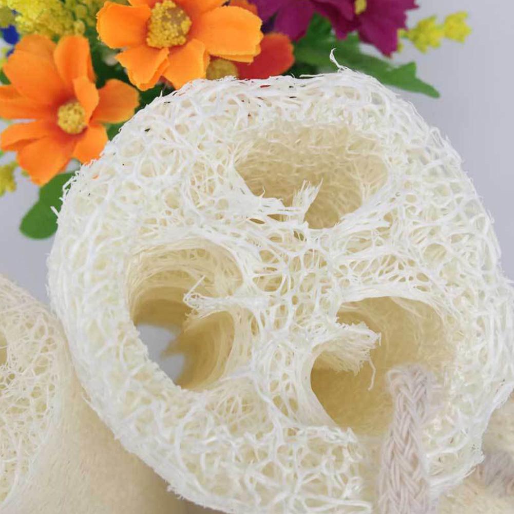 1 Pc Natural Loofah Bath Shower Sponge Body Scrubber Exfoliator Washing Pad