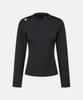 Descente Women'S Slim Fit Long Sleeve T-Shirt Black Sr322Ptl81