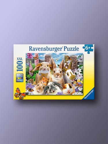 Cozy Bunnies XXL 100-Piece Puzzle by Ravensburger (Ages 6+)