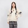 Zipper Lapel Jacquard Sweater Cardigan Women's Autumn and Winter Lazy Soft Waxy Top High-end Warm Knitted Jacket