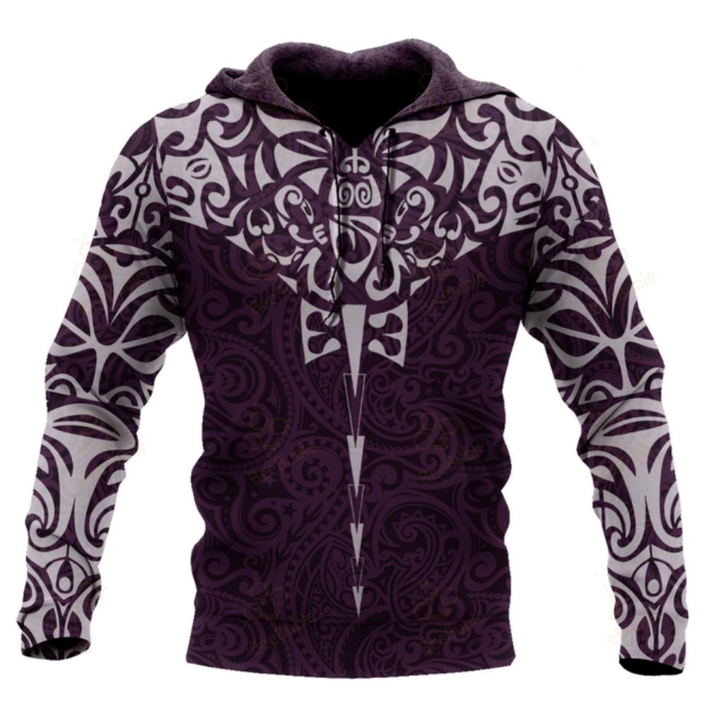 Nordic Pirates Print Men's Hoodies Hip Hop Trend Harajuku Vintage Clothes Oversized Hoodie Autumn and Winter Casual Sweatshirts