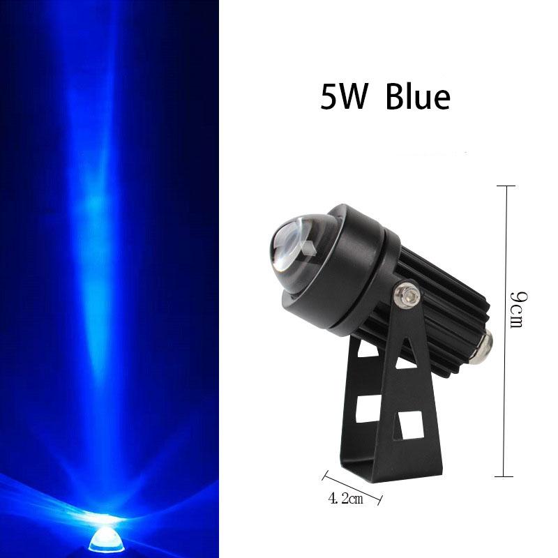5W 10W Outdoor Wall Lamp RGB Floodlight LED Waterproof Spotlight with Narrow Beam Angle Light Landscape Lights for Street Garden