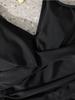 Solid Color V Neck Skirt Pants One Piece Slim Fit Sexy Bikini Swimsuit Women Fashion Beach Vacation Elegant Bathing Suit