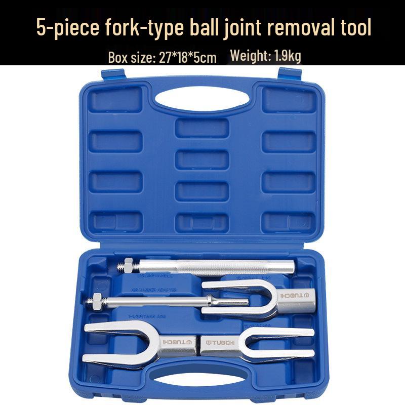 Ball Joint & Tie Rod Remover Pry Bar Tool Forked Ball Joint Extractor (5-piece set)