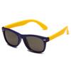 Anti-UV Color Block Children's Sunglasses: Trendy, Cute, Comfortable, Windproof & Sandproof for Boys and Girls